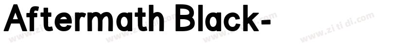 Aftermath Black字体转换